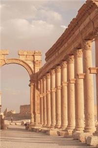 Ruins of Roman City Palmyra in Desert of Syria Journal