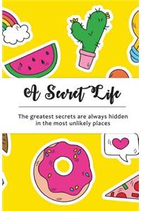 A Secret Life: Internet Password Notebook: Cactus Design
