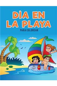 DÌa en la playa para colorear