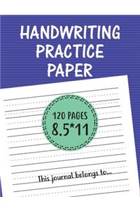 Handwriting Practice Paper