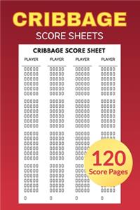 Cribbage Score Sheets 120 Score Pages