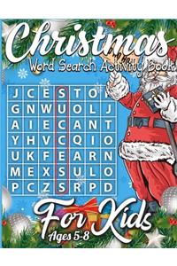 Christmas Word Search Activity Book for Kids Ages 5-8