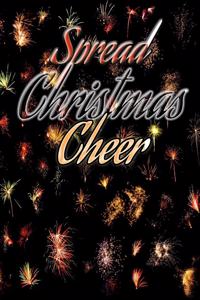 Spread Christmas cheer for merry Xmas and happy new year notebook gift