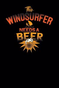This windsurfer needs a beer
