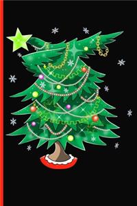 Dabbing Christmas Tree Dot Grid Notebook