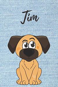 Tim Hunde-Notizbuch / Malbuch / Tagebuch