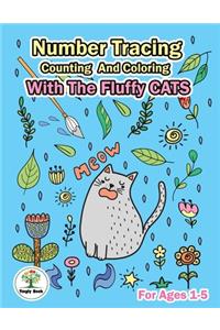Number Tracing, Counting And Coloring With The Fluffy Cats.