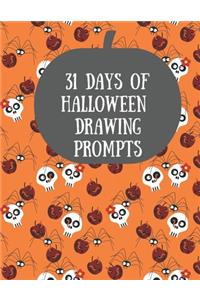 31 Days of Halloween Drawing Prompts