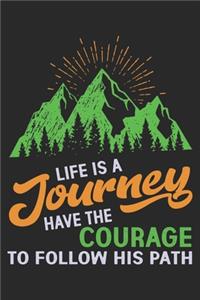 Life is a Journey Have the Courage to follow his Path