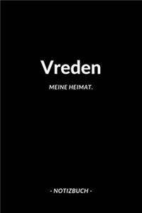 Vreden: Notizbuch, Notizblook, Notizheft, Notizen, Block, Planer - DIN A5, 120 Seiten - Liniert, Linien, Lined - Deine Stadt, Dorf, Region und Heimat