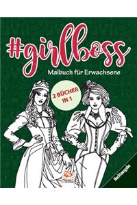 #GirlBoss - Malbuch für Erwachsene - Nachtausgabe - 2 Bücher in 1