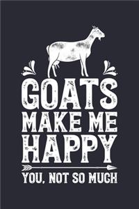 Goats Make Me Happy You Not So Much