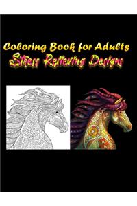 Coloring Book for Adults Stress Relieving Designs