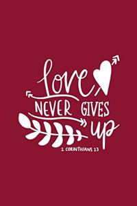 Love Never Gives Up