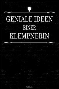 Geniale Ideen einer Klempnerin Notizbuch