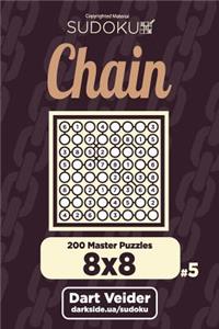 Chain Sudoku - 200 Master Puzzles 8x8 (Volume 5)