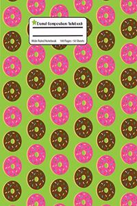Donut Composition Notebook
