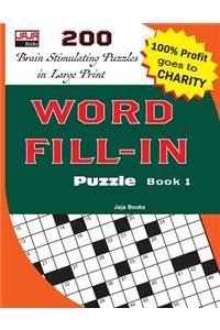 Word Fill-In Puzzle Book 1