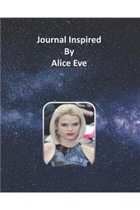 Journal Inspired by Alice Eve