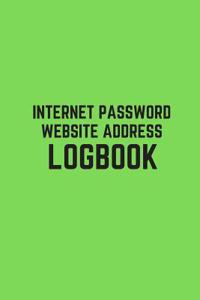 Internet Password Website Address Logbook