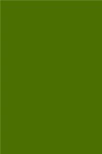 Olive Green 101 - Blank Notebook