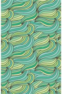 Bullet Journal Abstract Waves Greens