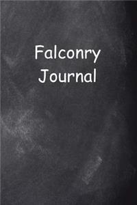 Falconry Journal Chalkboard Design