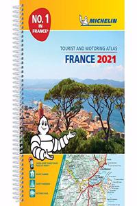 France 2021 -A4 Tourist & Motoring Atlas