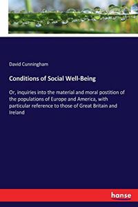 Conditions of Social Well-Being