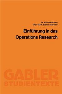 Einführung in Das Operations Research