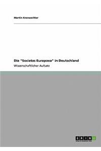 Die "Societas Europaea" in Deutschland