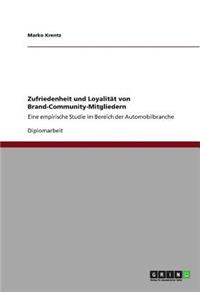 Zufriedenheit und Loyalität von Brand-Community-Mitgliedern