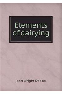 Elements of Dairying