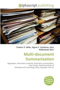 Multi-Document Summarization
