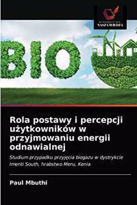Rola postawy i percepcji użytkowników w przyjmowaniu energii odnawialnej