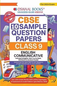 Oswaal CBSE Sample Question Papers Class 9 English Communicative Book (For 2024 Exam) | 2023-24