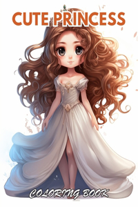 Cute Princess Coloring Book For Kids