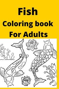 Fish Coloring book For Adults