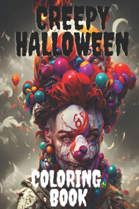 Creepy Halloween coloring book
