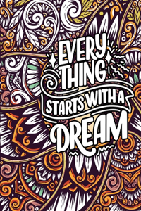 Unique Inspirational Relaxing Quotes Coloring Mandala