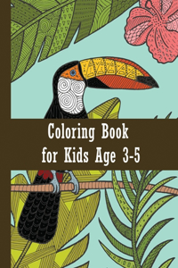 Coloring book for kids age 3-5