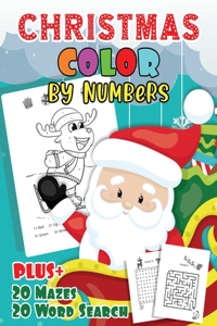 Christmas Color By Numbers for Kids