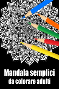 Mandala semplici da colorare adulti