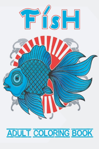 fish adult coloring book