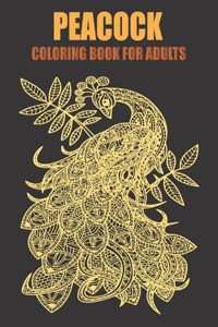 Peacock coloring book for adults