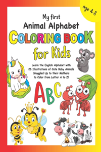 My First Animal Alphabet Coloring Book for Kids