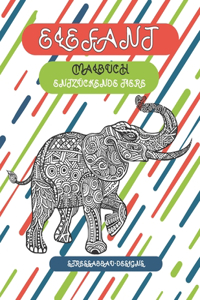Malbuch - Stressabbau-Designs - Entzückende Tiere - Elefant