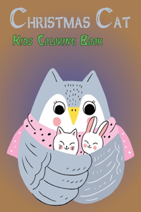 Christmas Cat Kids Coloring Book