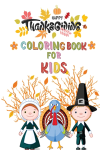 happy thanksgiving coloring book for kids