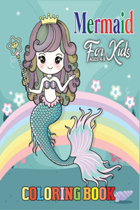 Mermaid Coloring Book for Kids Ages 4-8